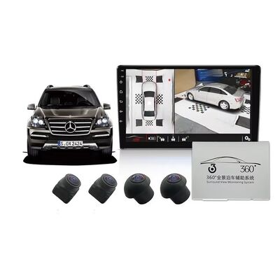 Premium 3D 360 Panoramic Bird View Surround Parking Reverse Camera Set, Front Side Rear Cameras Compatible with Original Monitor for Toyota