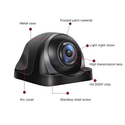 4-Channel DVR Monitor 1080P HD AHD Camera System Quad Screen Rearview CCTV Backup Camera for Scania Bus & Truck