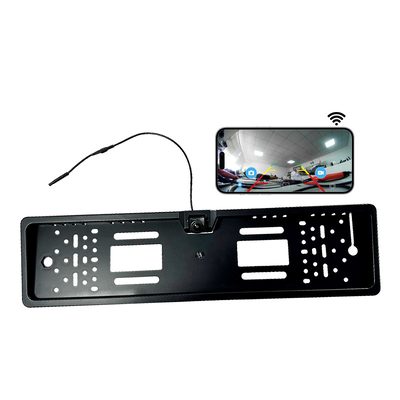 WiFi License Plate Frame Backup Camera with HD 720P/1080P Resolution 140° Wide Angle and IP67 Waterproof for iPhone & Android