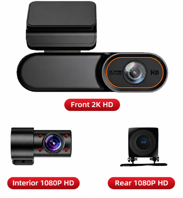 4G LTE 2K HD Dash Cam with Real-Time Remote View and GPS Positioning for Vehicles