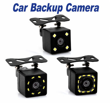 4/8/12 LEDs Square HD CCD Car Reversing Camera Vehicle Reverse Backup Camera for Cars