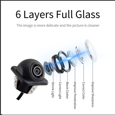Universal 720P AHD AV CCD Small Straw Hat Reverse Camera, Rear View Camera for Passenger Cars